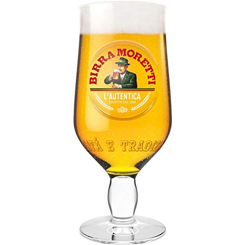 NEW Birra Moretti L'autentica Beer Glass 40CL 